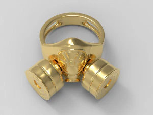 gas mask ring 3D Print Model