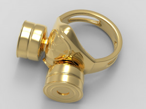 gas mask ring 3D 打印模型