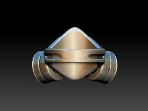 gas mask ring 3D 打印模型
