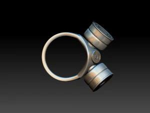 gas mask ring 3D Print Model