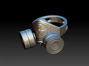 gas mask ring 3D Print Model