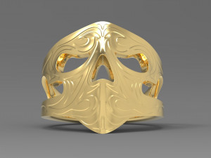 scull ring Model Cetak 3D