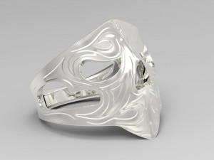 scull ring Model Cetak 3D