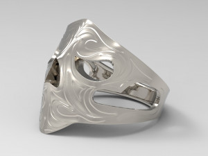 scull ring Model Cetak 3D