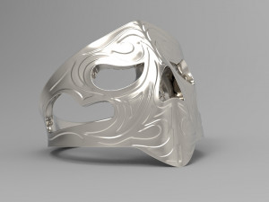 scull ring Model Cetak 3D