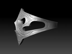 scull ring Model Cetak 3D