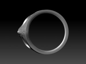 scull ring Model Cetak 3D