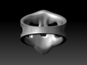 scull ring Model Cetak 3D