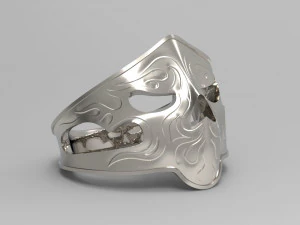 スカルリング 3Dプリントモデル