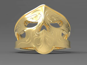 scull ring 3D Print Model