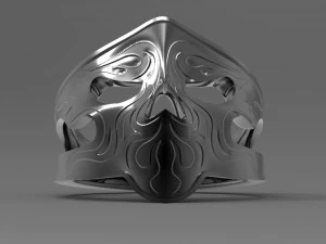 scull ring 3D Print Model