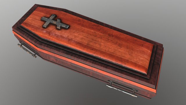 coffin Modello 3D .c4d .max .obj .3ds .fbx .stl .blend 