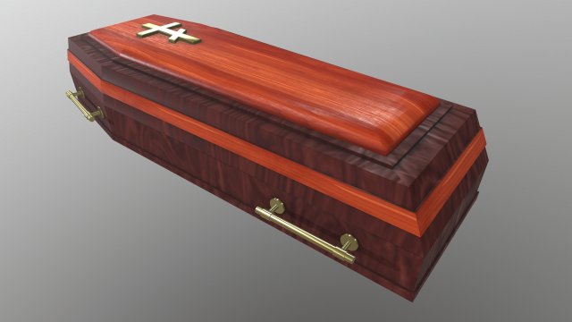 coffin 3Dモデル .c4d .max .obj .3ds .fbx .stl .blend 