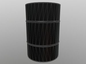 barrel with radiation 3D Модель
