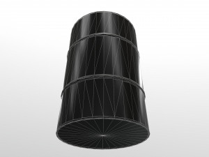 barrel with radiation 3D Модель