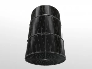 barrel with radiation 3D Model