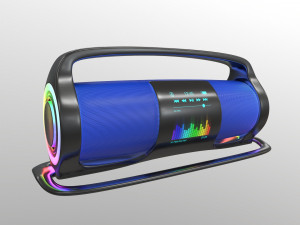 speaker audio system with glow 3D 模型