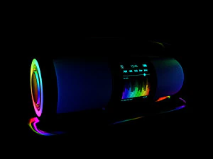 speaker audio system with glow 3D Model