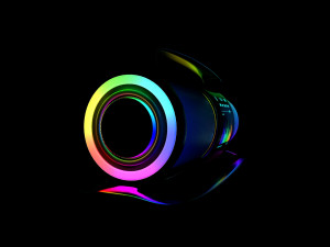 speaker audio system with glow 3D 모델