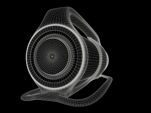 speaker audio system with glow 3D 모델