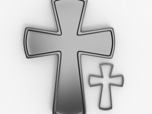 cross big and small 3D Print Model