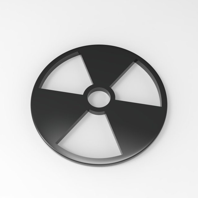 radiation keychain 3d print model Modèles 3D en vedette .c4d .max .obj .3ds .fbx .stl .blend 