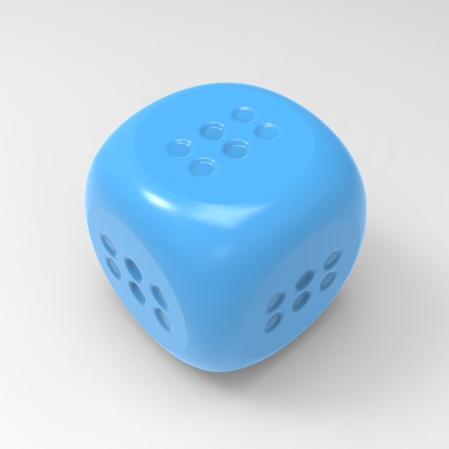 lucky dice 3D Print Model .c4d .max .obj .3ds .fbx .stl .blend 
