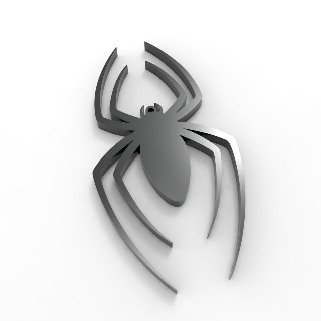 spider pendant 3D Print Model .c4d .max .obj .3ds .fbx .stl .blend