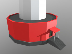 low poly lighthouse Modelo 3D