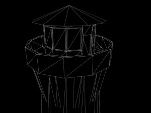 low poly lighthouse Modelo 3D