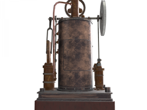 steampunk clock Modelo 3D