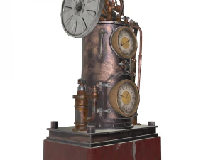 rel&oacute;gio steampunk Modelo 3D