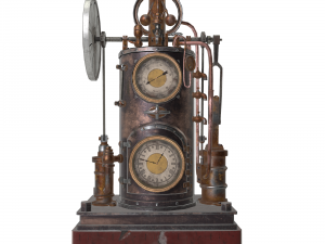 steampunk clock Modelo 3D