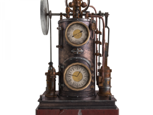 steampunk clock Modelo 3D