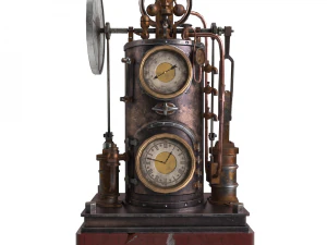 rel&oacute;gio steampunk Modelo 3D