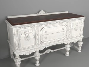 altes Buffet 3D Modell