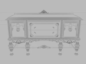 altes Buffet 3D Modell