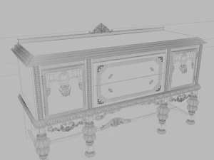 altes Buffet 3D Modell
