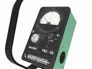 剂量计盖革低聚 3D 模型