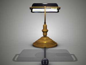 bankers lamp 3Dモデル