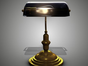 bankers lamp 3Dモデル