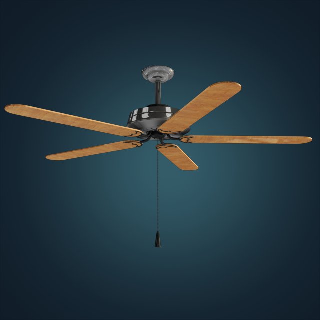ceiling fan Model 3D .c4d .max .obj .3ds .fbx .stl .blend 