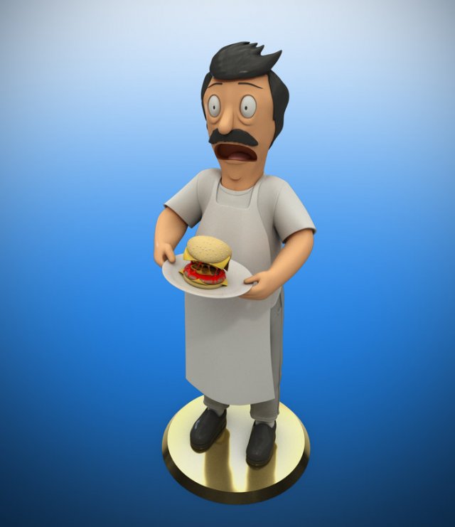 bob belcher Model Cetak 3D .c4d .max .obj .3ds .fbx .stl .blend 
