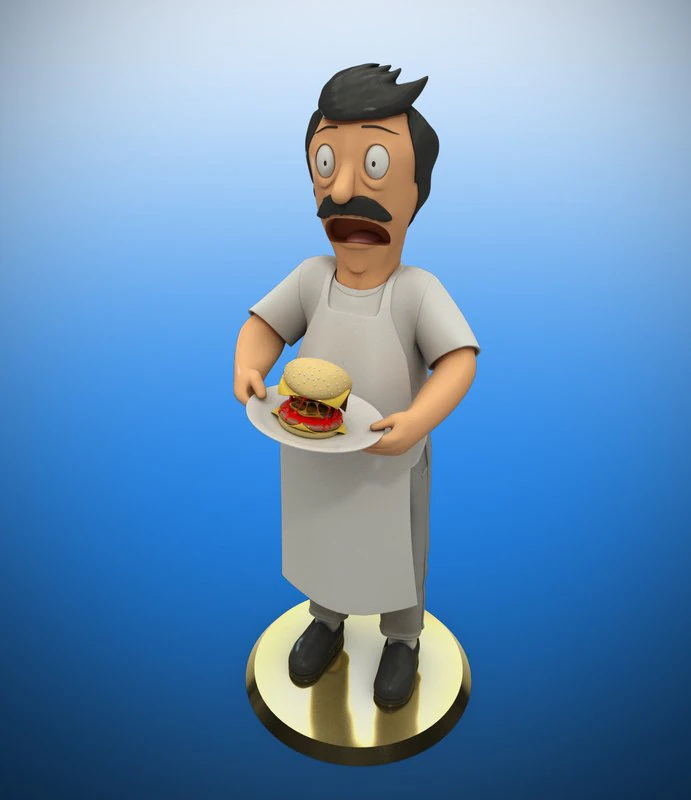 bob belcher 3D Print Model .c4d .max .obj .3ds .fbx .stl .blend 