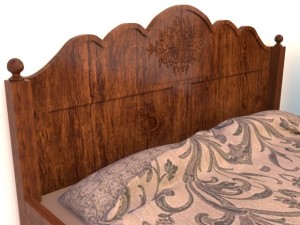 the bed the dresser Modelo 3D
