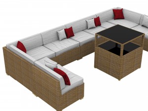 garden furniture 3D Модель