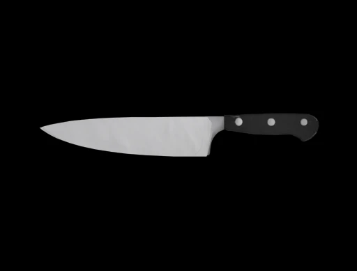 Kitchen Knife 3D Model .c4d .max .obj .3ds .fbx .stl .blend 