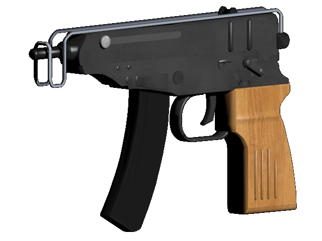 VZ61 Skorpion 3D Model .c4d .max .obj .3ds .fbx .stl .blend 
