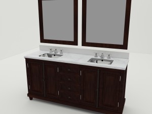 bathroom vanity set 3D 모델