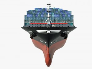 container ship msc ariane 3D Model